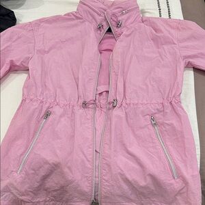 Abercrombie & Fitch Light Pink Mesh-Lined Jacket